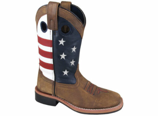 Smoky Mountain Kids’ Stars & Stripes Western Boot (Youth)