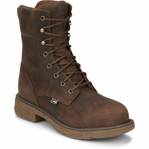 Justin Rush 8” Lace Up Nano Comp Toe