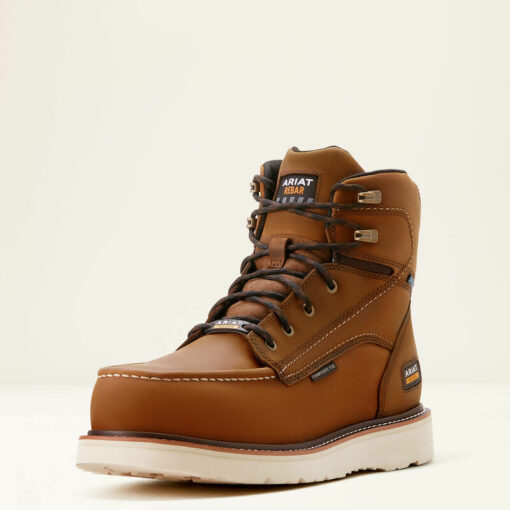 Ariat Rebar Wedge Moc Toe Waterproof Comp Toe