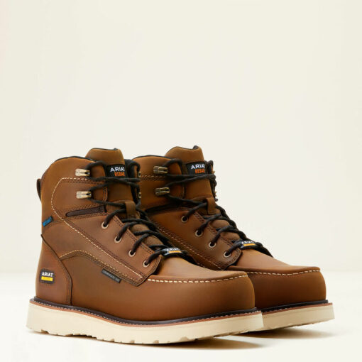 Ariat Rebar Wedge Moc Toe Waterproof Comp Toe - Image 2