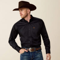 Ariat Black Solid Twill Classic Fit