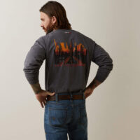 Ariat FR Refinery Row Graphic Henley Top