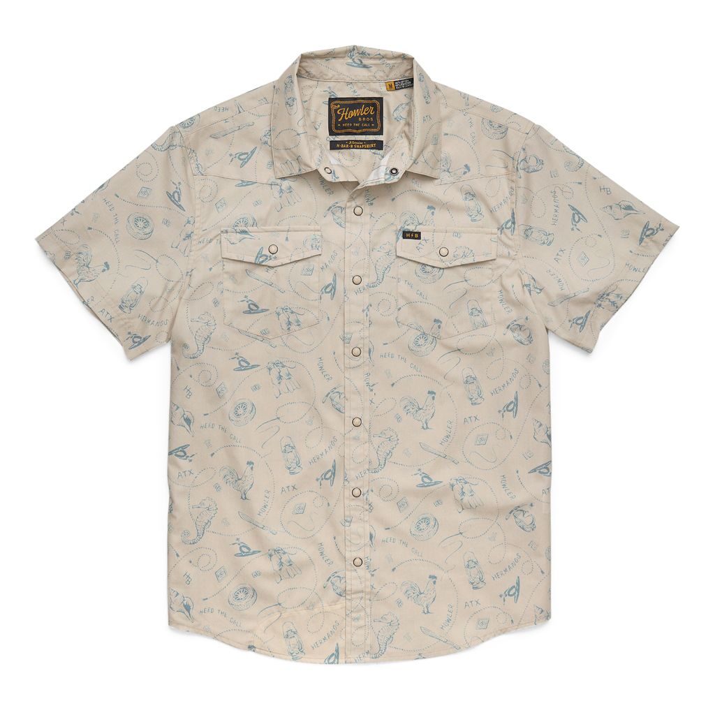 Howler Bros H Bar B Snapshirt Sea Rodeo-Sand