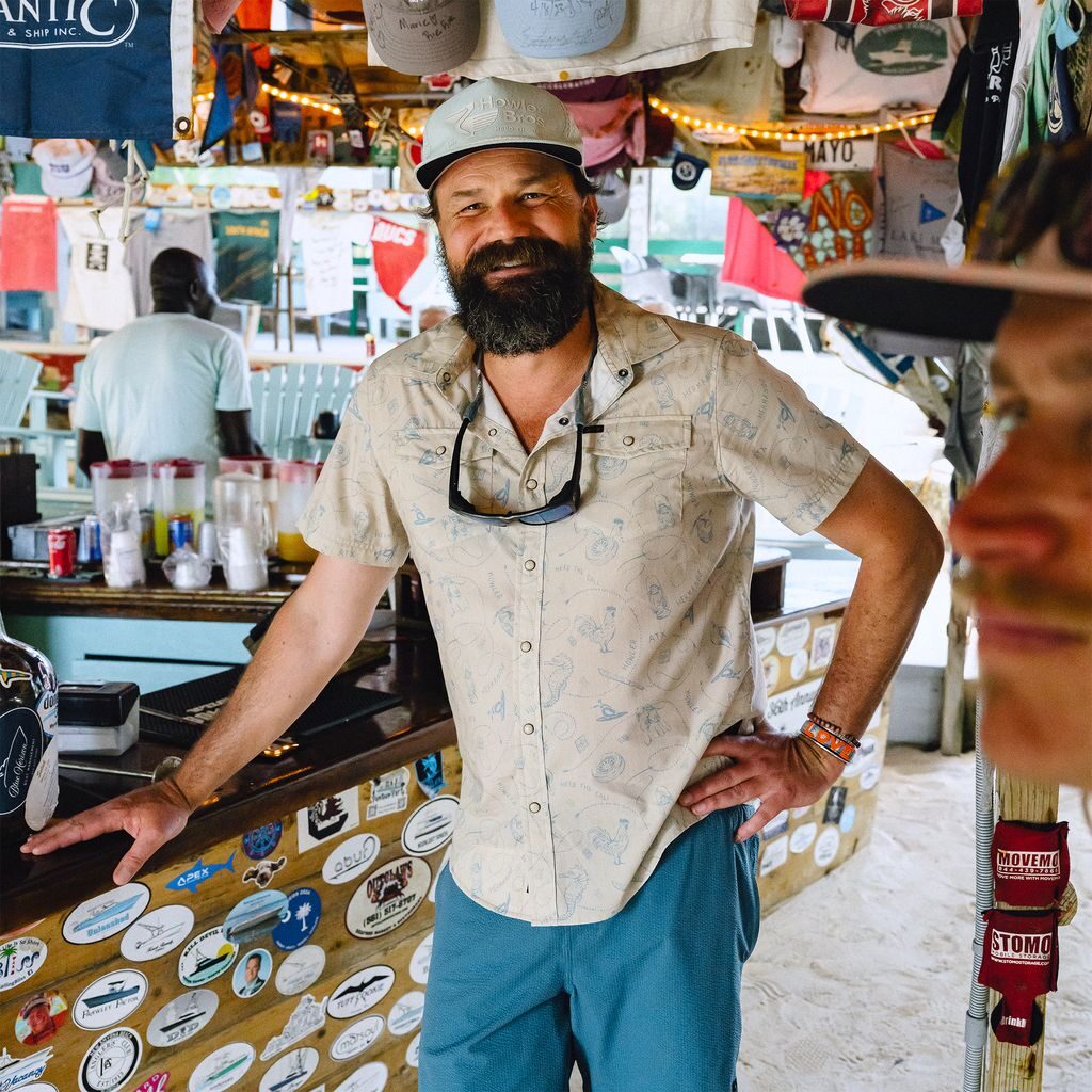 Howler Bros H Bar B Snapshirt Sea Rodeo-Sand - Image 2