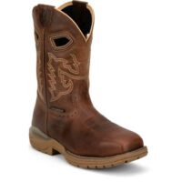 Justin Warhawk Comp Toe Tan Square