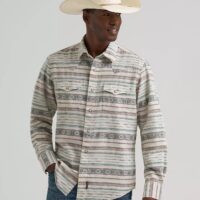 Wrangler Retro Long Sleeve Snap Aztec