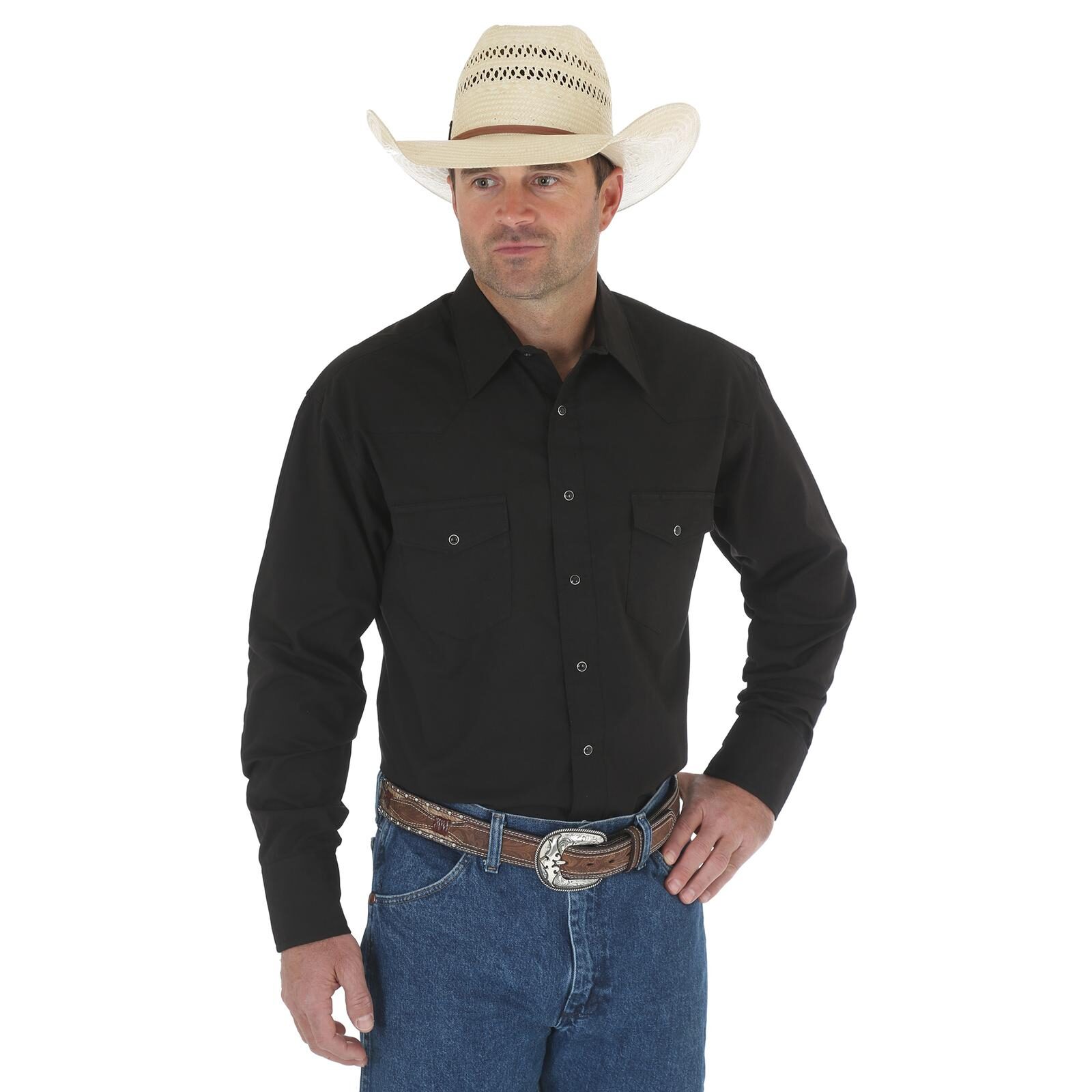 Wrangler Western Snap Black