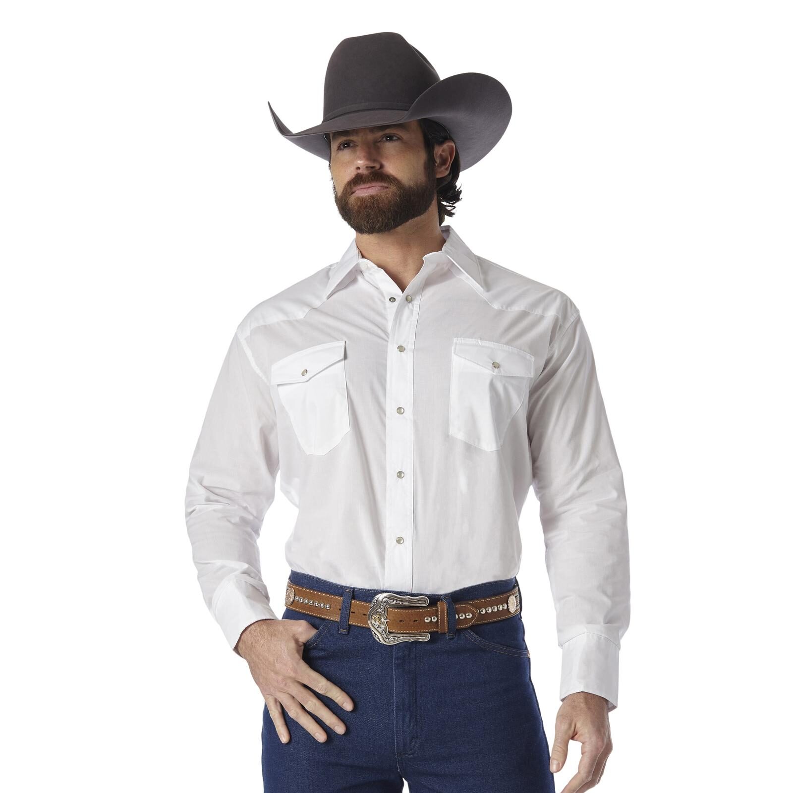 Wrangler Western Snap White
